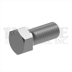 M6-1.00x12 MM FULL THREAD METRIC CLASS 8.8 HEX CAP SCREW PLAIN